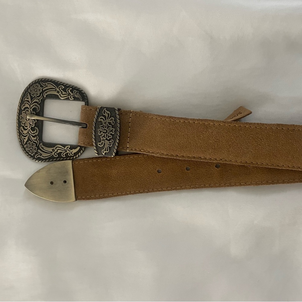 Free People Brown Suede Western Belt